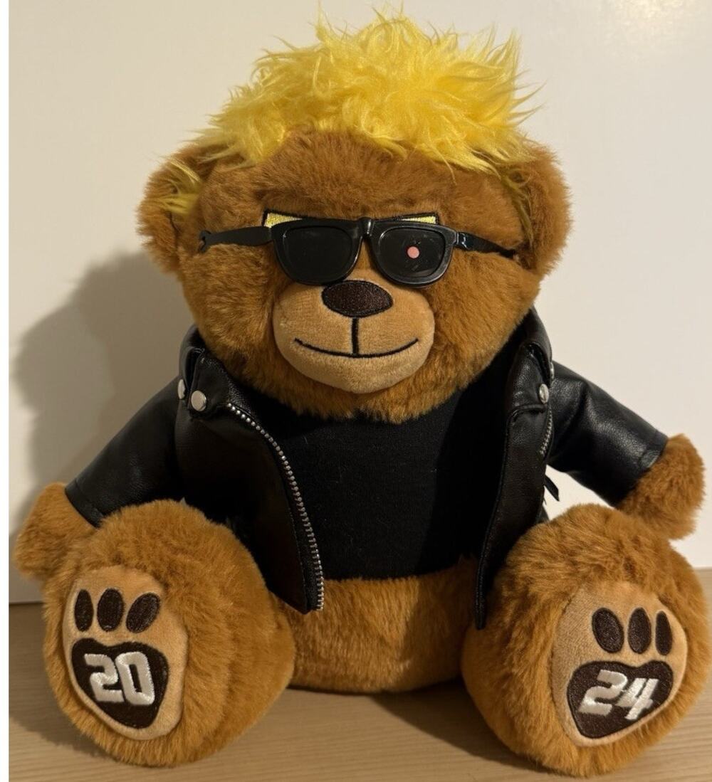 The Trumpinator Plush Bear – Dressed Teddy w/Jacket & Shirt 'I'll Be Back 2024'